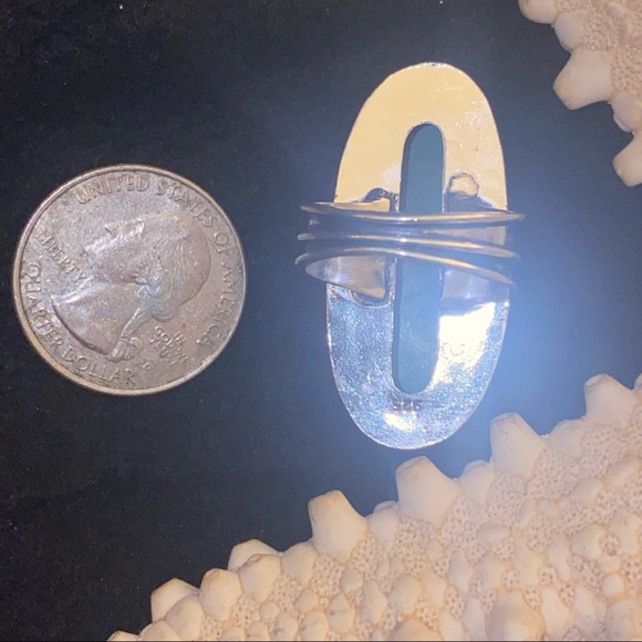 SALE ⭐️ Malachite vintage statement Handcrafted ring - Picture 5 of 6